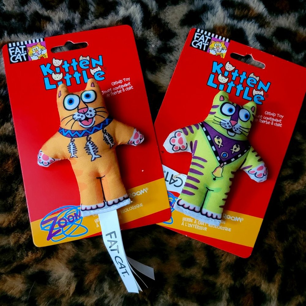 Cat Toy Kitten Littles w/ catnip Fat Cat ea. New!